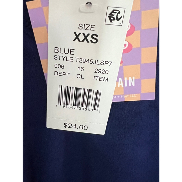 Ascot & Hart Target Collab - Velour V Neck Sweater size XXS NWT TOP ONLY - Picture 5 of 8